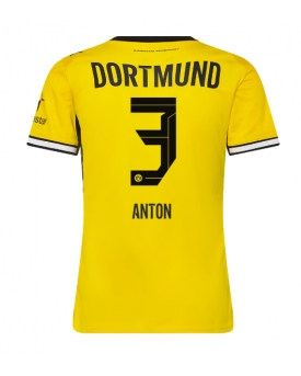 Borussia Dortmund Waldemar Anton #3 Maglia Gara Casa Repliche 2026-27 Donna Maniche Corte Borussia Dortmund Waldemar Anton #3 Maglia Gara Casa Repliche 2026-27 Donna Maniche Corte